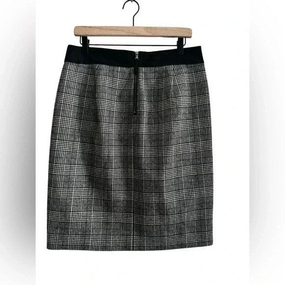 J.CREW Women’s Plaid Wool A-Line Skirt with Front Slit, Size 10 - Picture 1 of 11